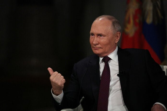 Russian President Vladimir Putin said war can end with Ukraine